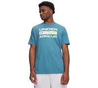 Under Armour UA Team Issue Wordmark SS - Boundless Blue/Lumos Lime - 3XL