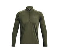 Under Armour UA Tech 2.0 1/2 Zip Camiseta de manga larga para hombre, camiseta con cremallera media de secado rápido, color rojo/negro
