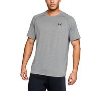 Under Armour UA Tech SS tee, Camiseta De Fitness Hombre, Gris (True Gray Heather), L