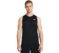 Under Armour UA Tech Tank Camiseta sin mangas para hombre, camiseta de hombre sin mangas para correr, color negro/blanco