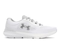 Under Armour UA W Charged Rogue 4 Deportivas de mujer para correr, ligeros zapatos de deporte para mujer, color blanco/gris halo/plateado metálico