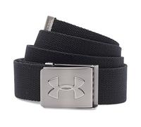 Under Armour UA Webbing Belt Cinturón, Hombre, Negro (Black), OSFA