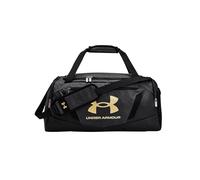 Under Armour Undeniable 5.0 Duffle, bolsa de deporte resistente al agua, bolsa de lona unisex cómoda y versátil, Black Medium Heather / Black / Metallic Gold, S
