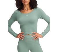 Under Armour Vanish - Camiseta de Manga Larga sin Costuras para Mujer, (348) Verde sílice/Blanco, M