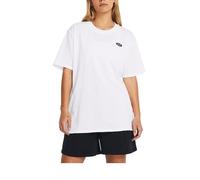 Under Armour Under Armour - Camiseta oversize de mujer Heavyweight Embroidered Patch Boyfriend Under Armour. Blanco Talla S