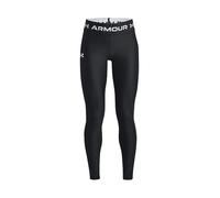 Under Armour Armour Legging Mallas térmicas de deporte para niña, cómodos leggings deportivos con forma de compresión, color negro/blanco
