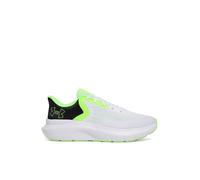 Under Armour Mens Charged Rogue 5 Runners, White Black Hyper Green, 45.5 EU