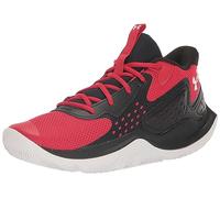 Under Armour Unisex Jet '23 Basketball Shoe, (600) Red/Black/White, 8.5 US Men