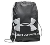 Under Armour Unisex Ozsee Sackpack, Bolsa de deporte resistente al agua con cierre de cordón seguro, Mochila deportiva y duradera para actividades al aire libre y viajesBlack / / Steel,OSFA