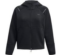 Under Armour Chaqueta Unstoppable Fleece con cremallera completa para mujer, Negro, talla M
