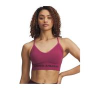 Under Armour Vanish - Sujetador bajo sin Costuras, Color Fucsia y Granate Oscuro, Talla M