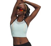 Under Armour Velociti Elite Crop Top de Running Mujeres Menta - refreshmint/electrictangerine/fadegreen L
