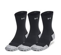 Under Armour Velociti Run Cush 3P Crew Calcetines para correr Unisex negro - black/black/reflective XL