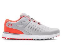 Under Armour Women's Charged Breathe Sl Golf Shoe, White (101)/Electric Tangerine, 5