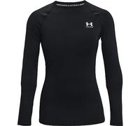 Under Armour Women's Heatgear Compression Long-Sleeve T-Shirt, Black (001)/White, Small