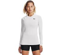 Under Armour Women's HeatGear Compression Long-Sleeve T-Shirt , White (100)/White , Large