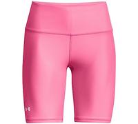 Under Armour Women's Standard HeatGear Bike Shorts, (640) Pink Punk / / White, X-Small
