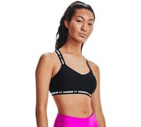 Under Armour - Sujetador Crossback Low, Mujer, Black-White-White, XL