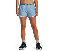 Under Armour Women's UA Play Up Shorts 3.0 Pantalones Cortos, Mujer, Blizzard/Blanco/Azul Varsity, XL