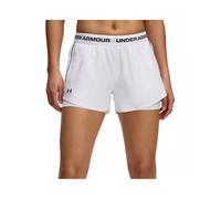 Under Armour Women's UA Tech Play Up 2-in-1 Shorts Parte Inferior, Blanco, Negro, L para Mujer