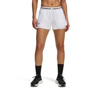 Under Armour Women's UA Tech Play Up 2-in-1 Shorts Parte Inferior, Blanco, Negro, L para Mujer