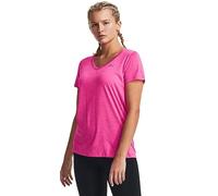 Under Armour Women's UA Tech Twist V-Neck Camiseta, Rosa, XS Mujer