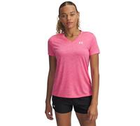 Under Armour Mujer Tech Short Sleeve Crew Neck Twist, Cómoda Camiseta de Manga Corta, Camiseta Deportiva para Gimnasio, Entrenamiento y Ropa casualSuper Pink / / White,MD