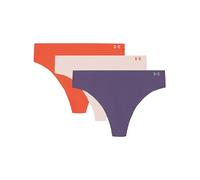 Under Armour Women's Underwear Pure Stretch No Show Thong Pant, 3 Pack Solid Tanga Mujer (Pack de 3)