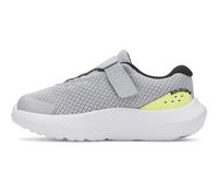 Under Armour Zapatillas de correr para niños Surge 4 AC, unisex, para bebés, Gris, negro, amarillo, 6 UK Child