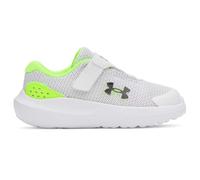 Under Armour Zapatillas de correr Ua Binf Surge 4 Ac para niños, 102 White Hyper Green Black, 13 MX Infantil