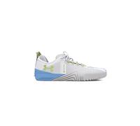 Under Armour Tenis Tribase Reign 6 para mujer, Blanco/Azul Horizonte/Verde Morph, 36 EU