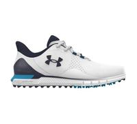 Under Armour Zapatos de golf Drive Fade sin pinchos para hombre, (102) Blanco/Blanco/Plateado Metálico, 46 EU