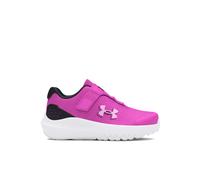 Under Armour UA GINF Surge 4 AC Zapatillas para Correr con Malla Transpirable para niña, Deportivas de niña para educación física, Color Magenta vívido/Negro/Rosa Estelar