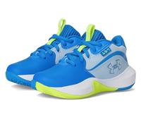 Under Armour Zapatillas unisex para niños preescolares Lockdown 7, 33.5 EU, Azul, Caña media, Cordones, Niños pequeños (4-8 años), Baloncesto, Otoño