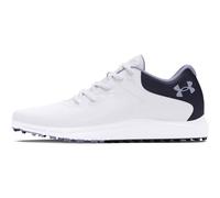 Under Armour Zapatos de golf Charged Breathe 2 sin pinchos para mujer, (101) Blanco/Azul marino medianoche/Celeste, 39 EU