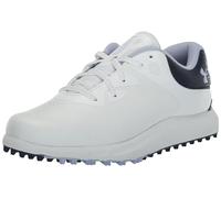 Under Armour Zapatos de golf Charged Breathe 2 sin pinchos para mujer, (101) Blanco/Azul marino medianoche/Celeste, 42 EU