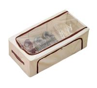 Under Bed Storage - Foldable Closet Container, 50L Clothing Organizer with Clear Window Design, Sturdy Bedroom Container, Easy Storage Bag, Home Organizer for Clothes Shoes Blankets Sweaters Home