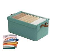 Under Bed Storage - Underbed Storage Boxes, Clear Top Lid Fabric Underbed Bag, Clothes Bins With Handles | For Clothes Clothing Blankets Comforter Pillows Sweater Towels Linen Sheet Toys