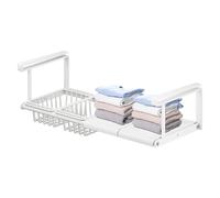 Under Cabinet Basket, Laundry Room Organizer, Carbon Steel Under Shelf Retractable Organizers for Dorm, Rv, Laundry, Bathroom, Bedroom, Kitchen, Closet, Ideal for Maximizing Storage Space, 50x26x18cm
