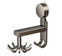 Under Cabinet Hooks - Suction Cup Swivel Hanger | 360 Degree Rotating Utensil Holder with Vacuum Grip Mount Storage Rack with Tool Suspension Design Household Organizer for Kitchen Bathroom Entryway