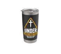 Under Construction: God is Not Done With Me Yet - Christian Vaso térmico de acero inoxidable de doble pared