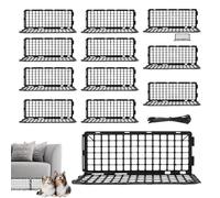 Under Couch Blocker, Bed Blocker para gatos y juguetes, 12 piezas Sturdy Cat Stopper, Filler Protector, Easy Installation Design, Living Room Dining, 37 x 12 x 16,5 cm