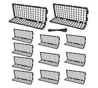 Under Couch Blocker, Bed Filler for Cats and Toys, 12 piezas Sturdy Animal Stopper Guard for Sofa Bed Furniture, Pet Proof Barrier for Living Room Hotel Motorhome Travel 37 x 12 x 16,5 cm