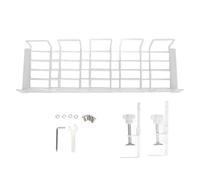 Under Desk Cable Organizer,Steel Efficient Organization for Office Worktop Space Saving Strong Load Bearing Desk Wire Management Tray (White)