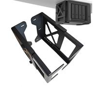 Under Desk Computer Mount, Concealed Docking Station Rack, 4.21-7.99 Inches, Adjustable Space-Saving Bracket, Hidden Organizer for Cable Management in Dorm Studio Bedroom Home Study Room
