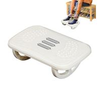 Under Desk Footrest, Rocking Footstool, 14.76x9.06x4.72in Portable Leg Support Stool, Ergonomic Design, Non-Slip Base Perfect for, Home, School, Apartment, Hotel