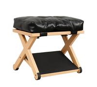 Under Desk Footrest - Wooden Double-Layer Ergonomic Platforms for Comfortable Sitting | Non-Slip Adjustable Desk Foot Support for Home Office Dorm Apartment Study Bedroom Use
