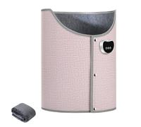 Under Desk Heater for Leg & Foot, Portable Space Heater for Office Quiet with Thermostat & Timer, Small Foot Warmer Under Desk for Winter Comfort Foldable for Home Office (Pink)