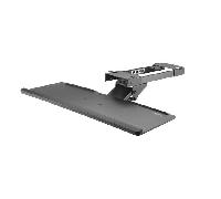 StarTech Bandeja para Teclado Ajustable Bajo Escritorio 67cm (KBTRAYADJ) | Superficie de 670x255mm, Soporta hasta 2kg, Espacio para teclado y raton