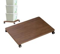 Under Desk Printer Stand - Multipurpose Organizer, Printer Stand with 4 Caster Wheels, Compact Rolling Shelf for Washing Machine, Plant Pot, Suitcase, Home Appliance, Living Room, Meeting Room Use